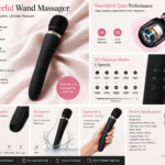 Powerful Wand Massager, 20 Vibration Modes, 8 Speeds, USB Rechargeable Waterproof Silicone Vibrator