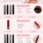 Comparison of 5-inch and 7-inch vibrating bullets in metallic and silicone finishes - Joviality Shop