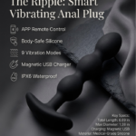 Smart App-Controlled Vibrating Anal Plug - Medical Grade Silicone Beaded Design