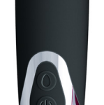Aura Mini Wand Massager - Black and Chrome Waterproof Personal Body Massager with Magnetic Charging