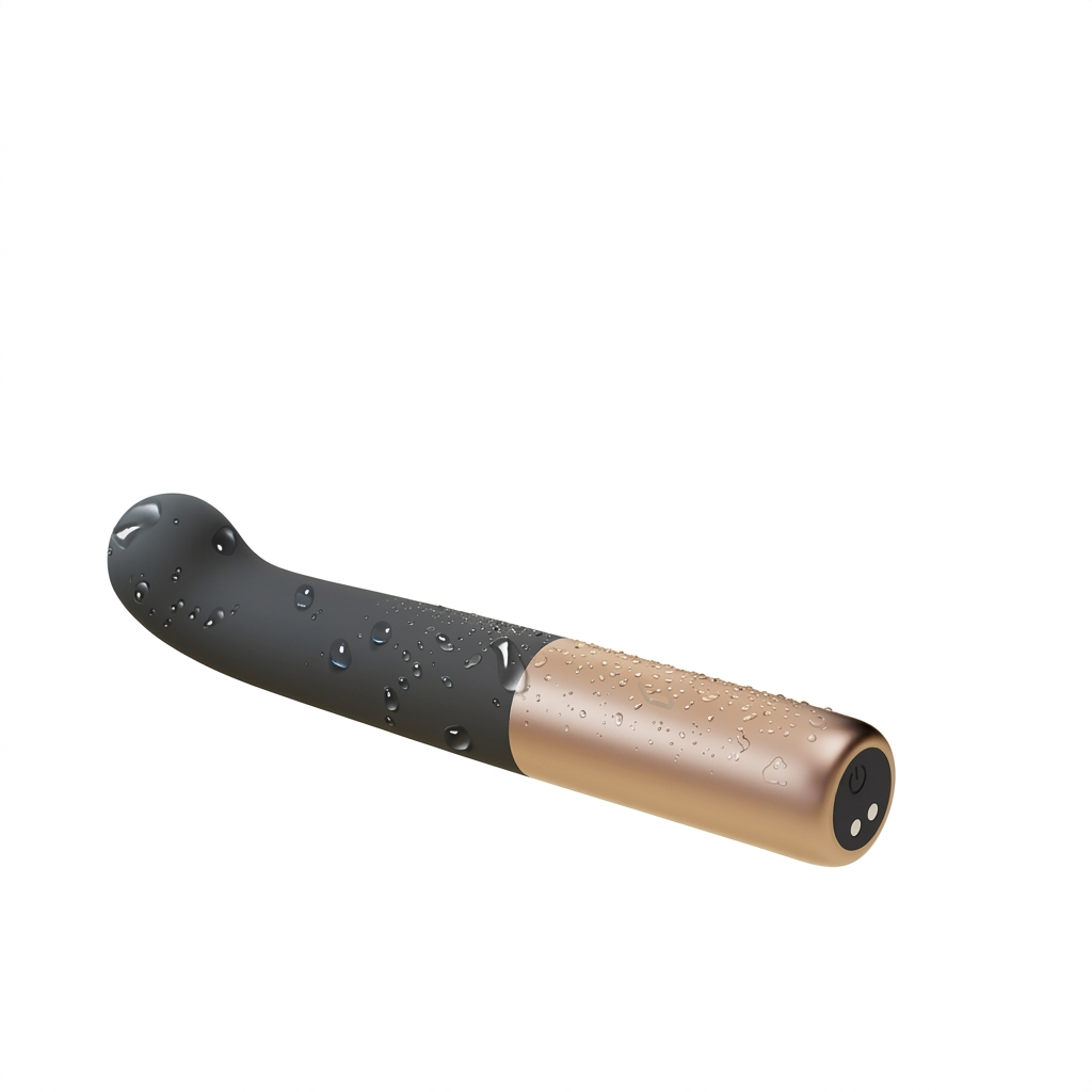 Aura Mini Wand Massager - Black Waterproof Personal Body Relief Tool with Magnetic Charging