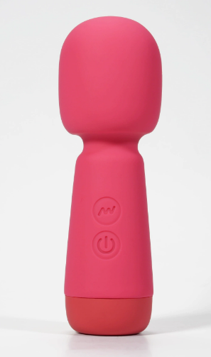 Ivy Micro Vibrator - Pink Mini Wand Massager, Silicone Waterproof Rechargeable